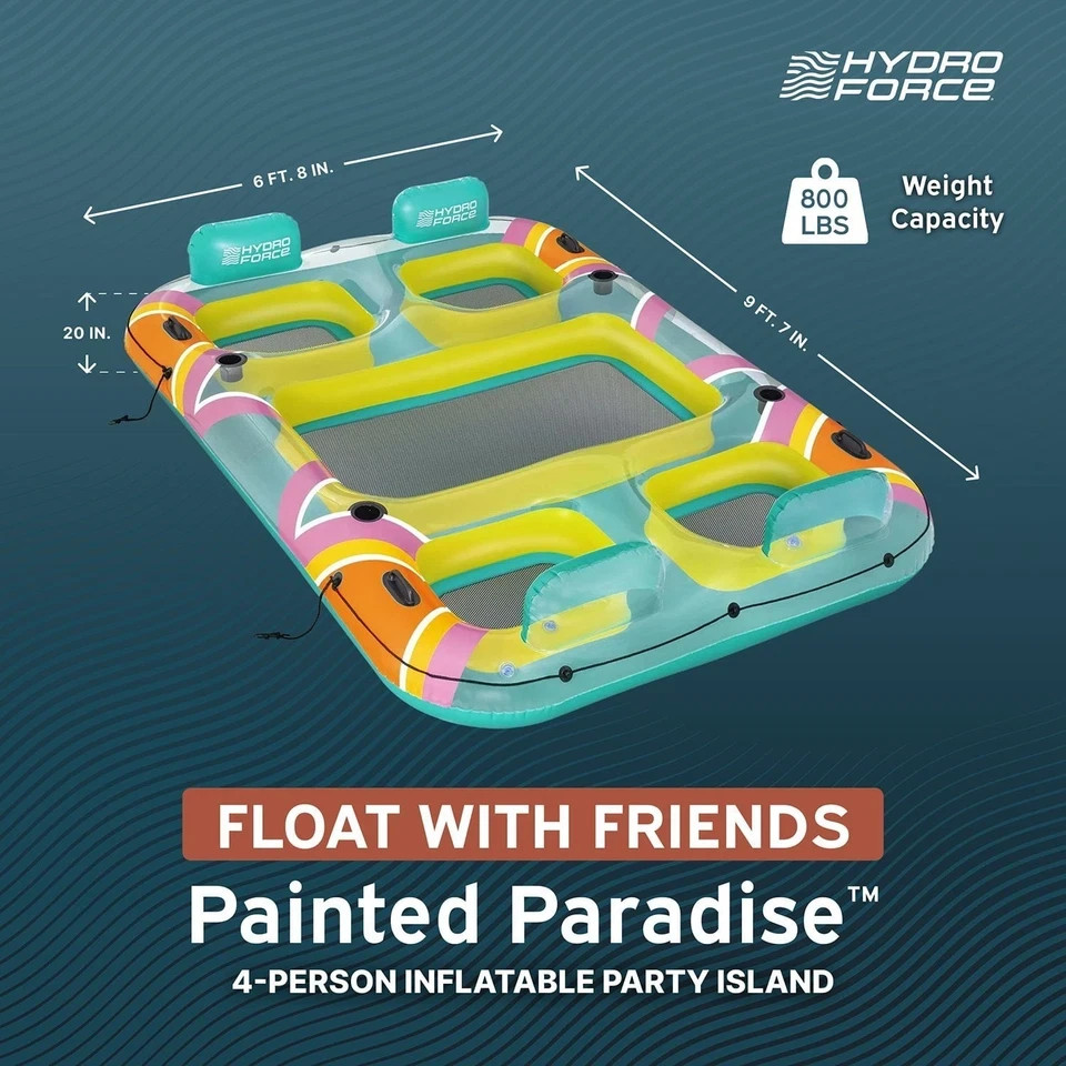 Hydro Force 4-Person Inflatable Island