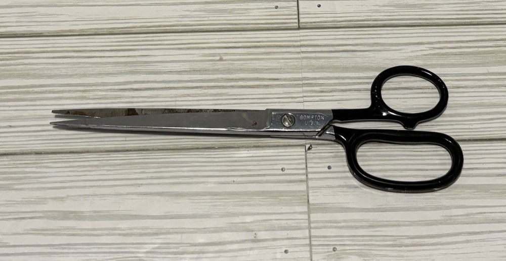 Vintage Compton USA Scissors Shears 9" Long