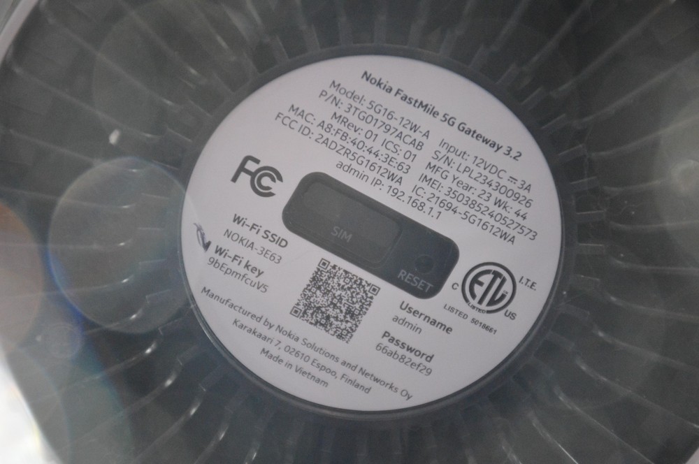 Nokia FastMile 5G Gateway 3.2 Unlocked