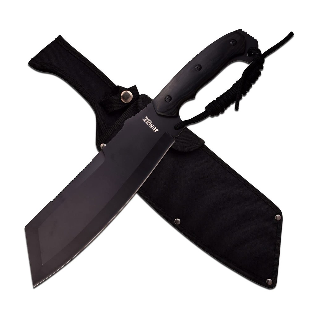 Jungle Master – Fixed Blade Machete – Black Oxidized Stainless Steel