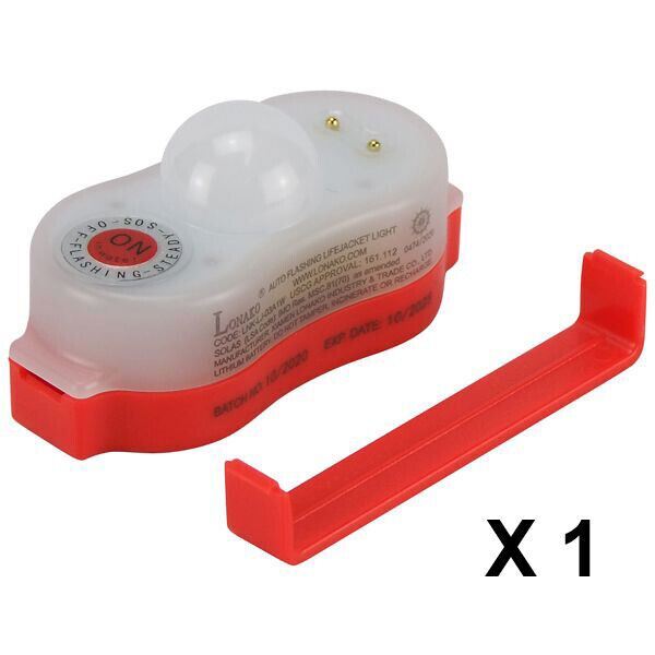 Lifejacket Light, Flashing Water Activated Life Jacket Light LED, Solas
