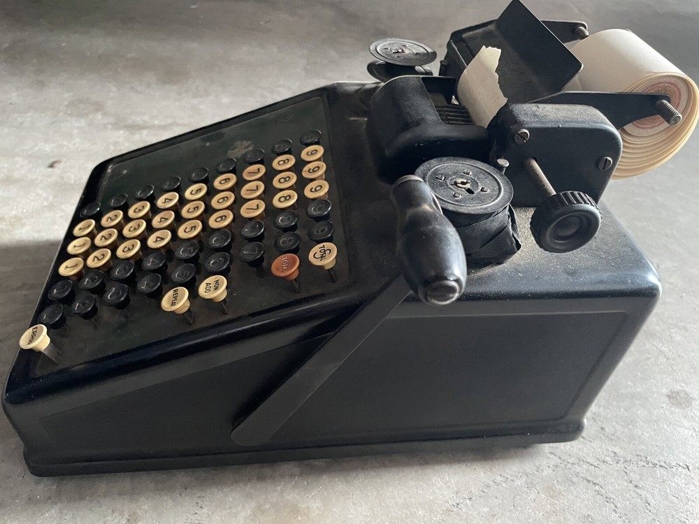 Antique Burroughs Mechanical Adding Machine