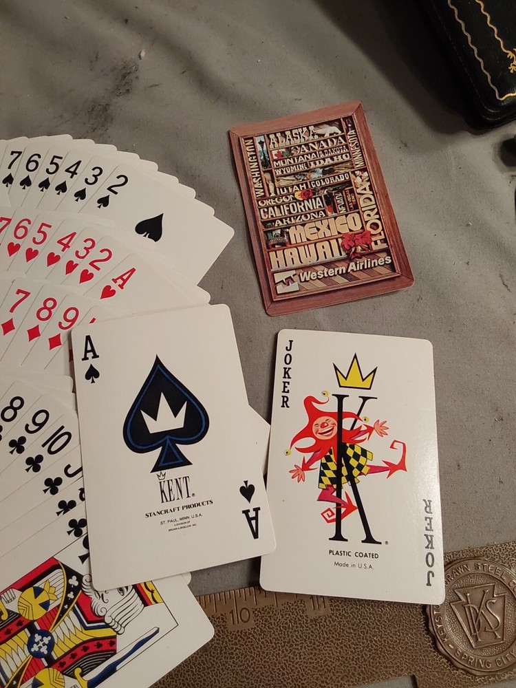 Western Airlines Playing Cards