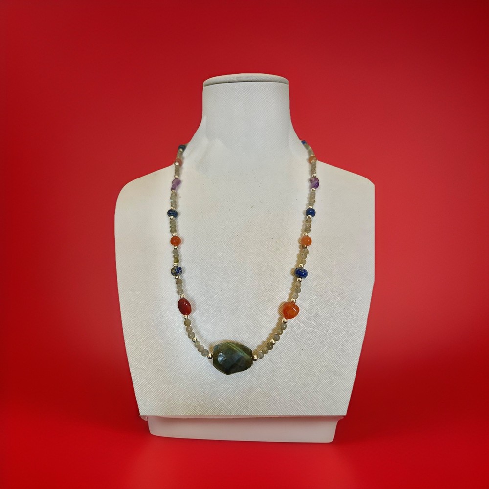 Hand made crystal necklace