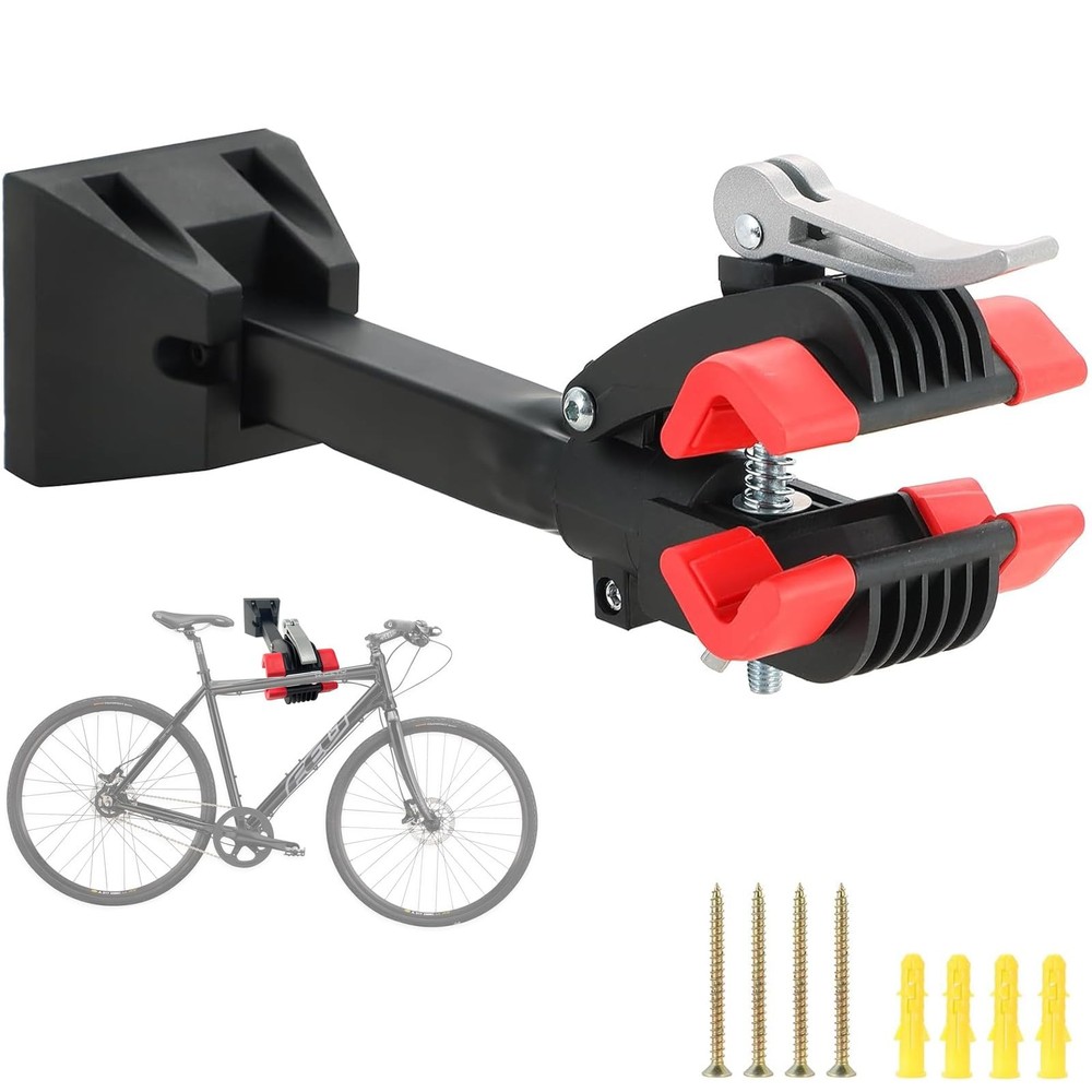 Wall Mounted Bicycle Repair Stand | Foldable Heavy Duty Maintenance Rack Work...