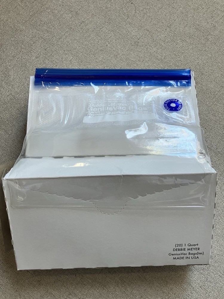 DEBBIE MEYER GENIUSVAC BAGS Quart Size 2 Boxes
