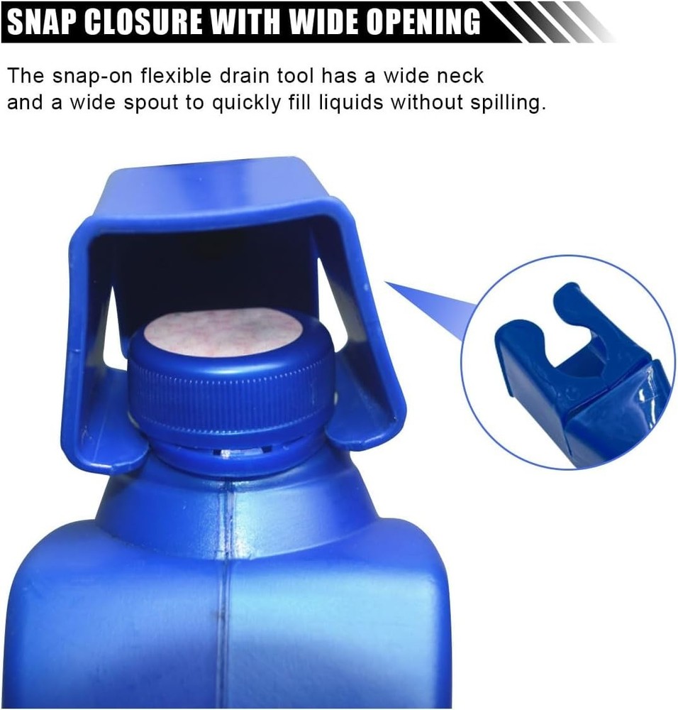 Retractable Car Fuel Funnel - Flexible Plastic Tool for Easy Liquid Transfer