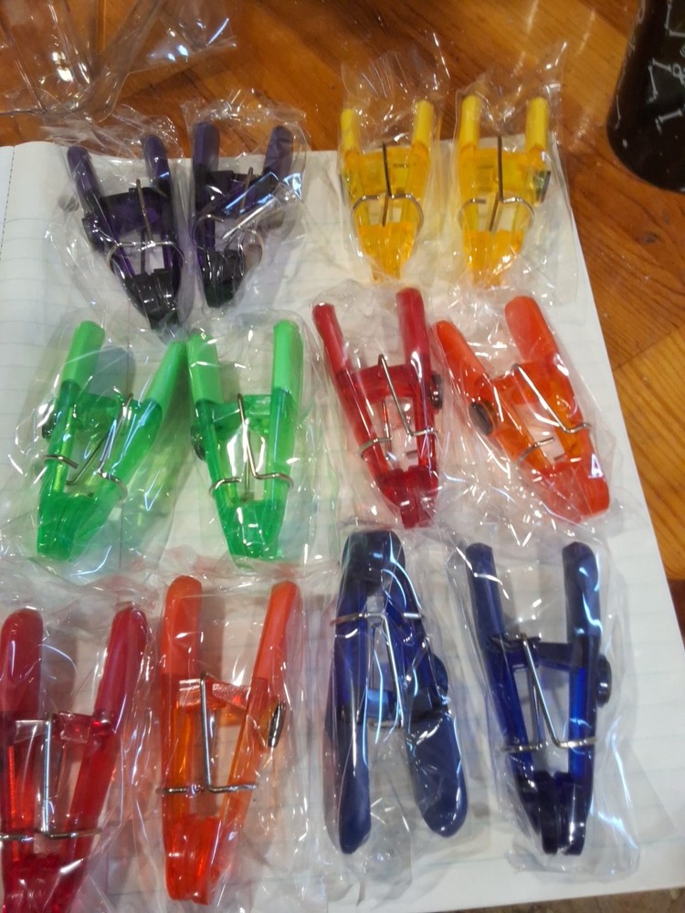 Plastic Refrigerator Magnet Clips Sets，Snacks Bag Clips，Multipurpose Clips