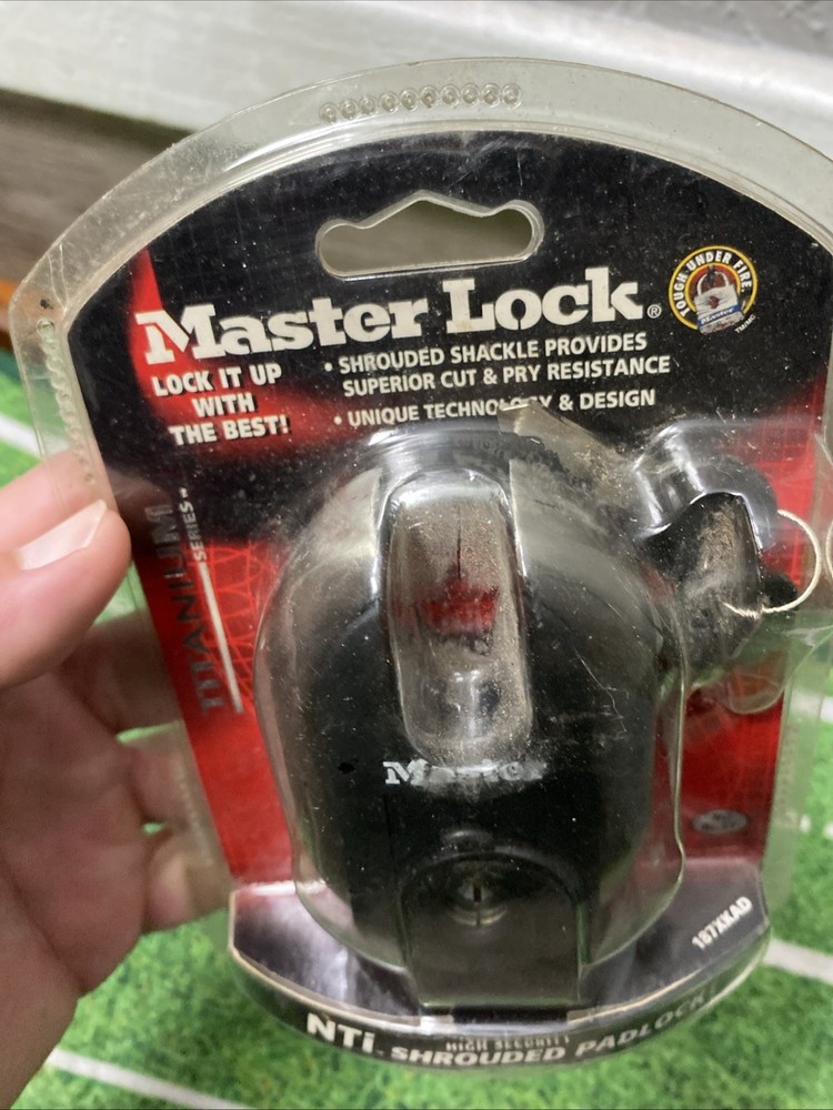 Master Lock Titanium Series 3/8” 10mm NTi Shrouded Padlock