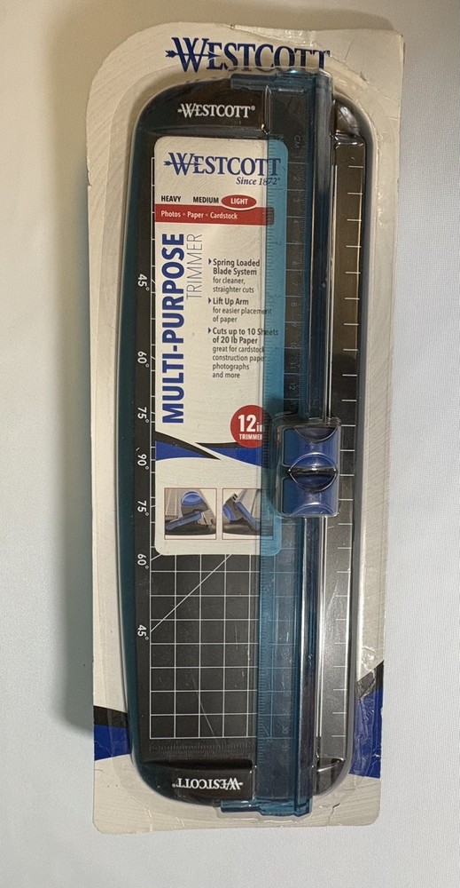 Westcott Multi-Purpose 12" Trimmer Cuts  Photos, Papers, Card stock (C-2)
