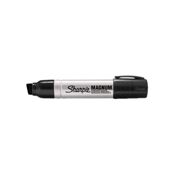Sharpie 44001A Permanent Marker, Oversized Chisel Tip, Black, Pk12