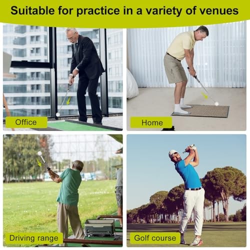 Retractable Golf Swing Aid for Golf Speed Training, Rhythm Click Golf Right