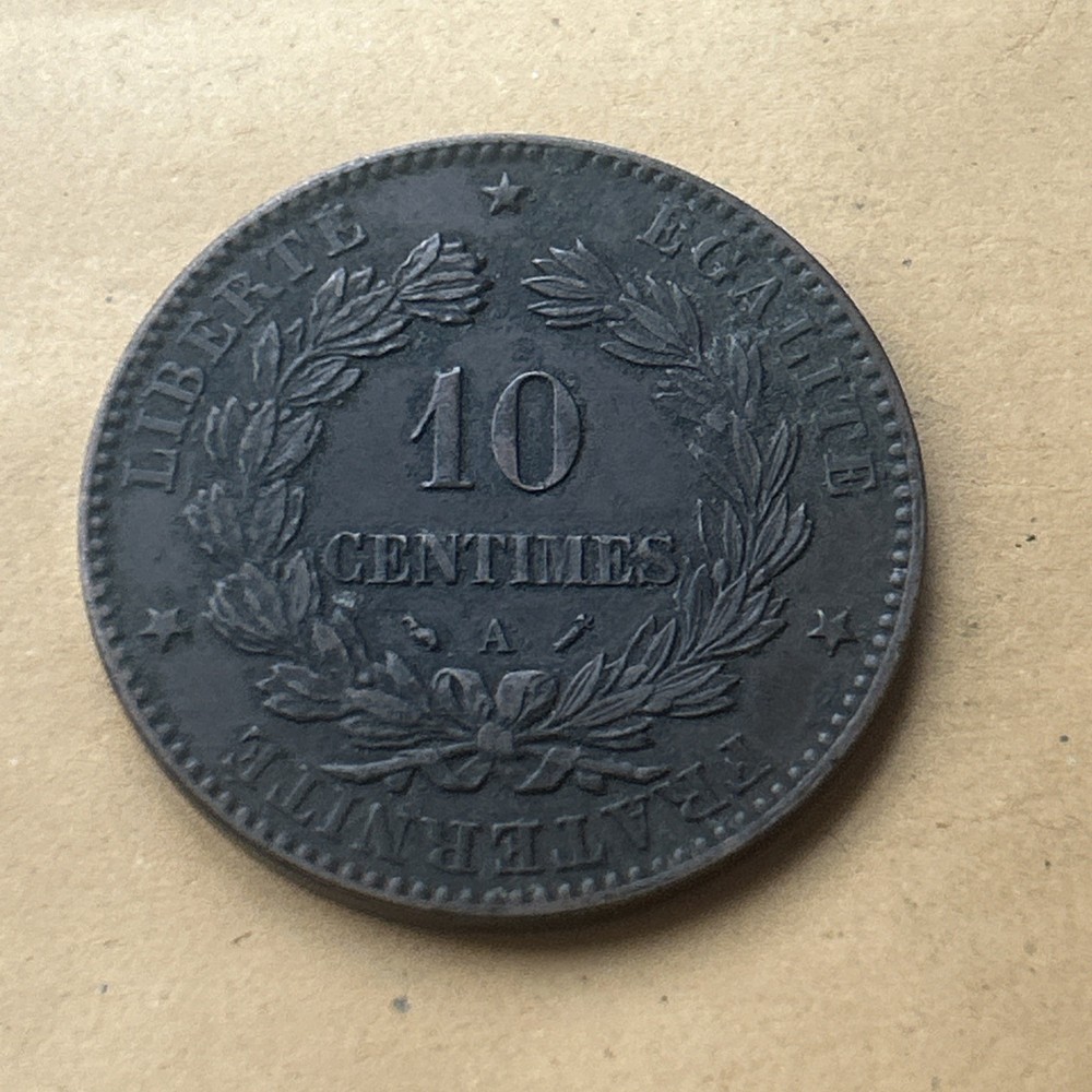 France 10 Centimes 1896 A ( Paris mint).