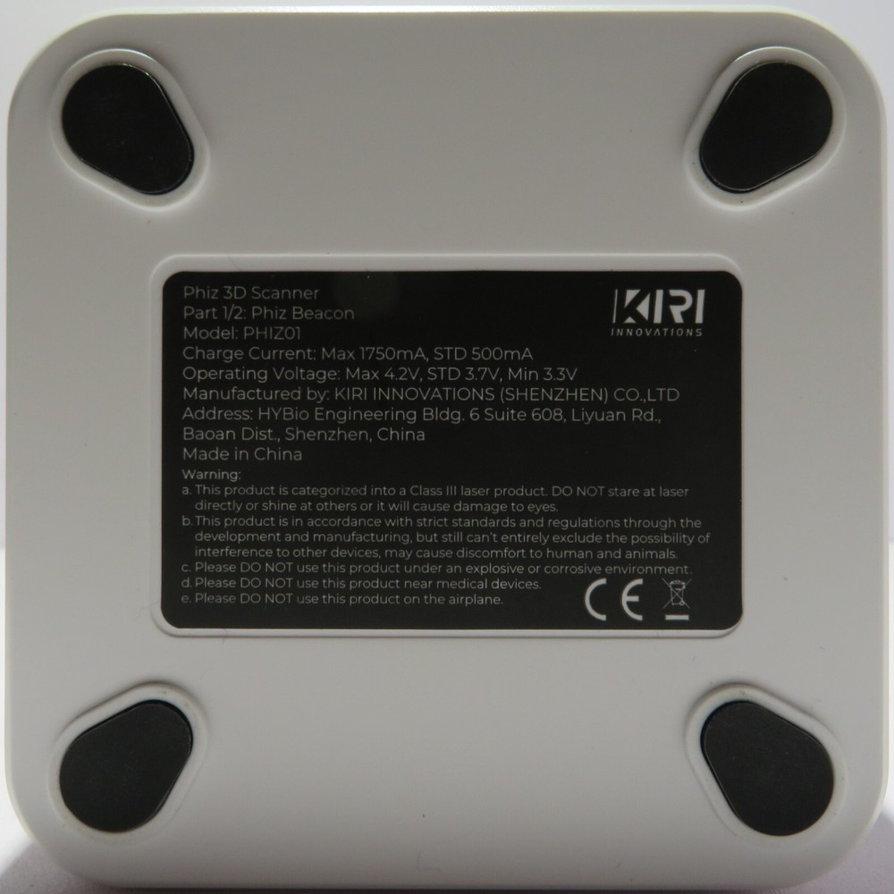 Kiri Innovations Phiz Smart Phone Laser 3D Scanner With Turntable