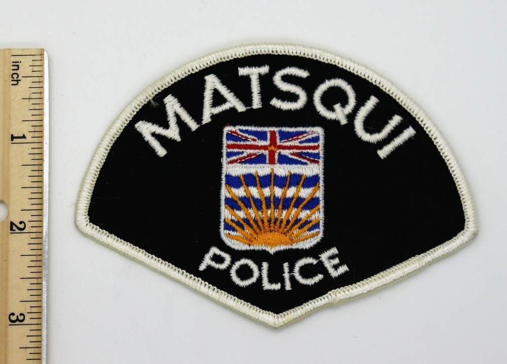 MATSQUI CANADA POLICE PATCH Vintage Original