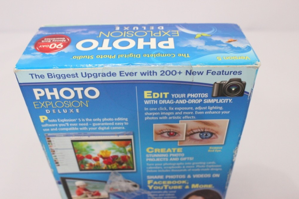 Photo Explosion Deluxe Version 5 for PC Windows - Open Box
