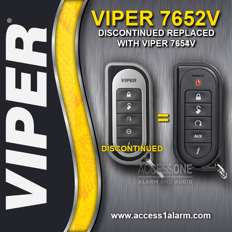 Viper 7652V 1-Way 5-Button Replacement Remote Control Transmitter 7654V 5902V