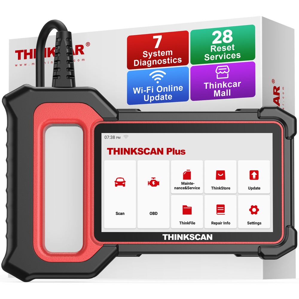 THINKSCAN Plus S7 Car 7 System OBD2 Scanner Code Reader Diagnostic Tool EPB OIL