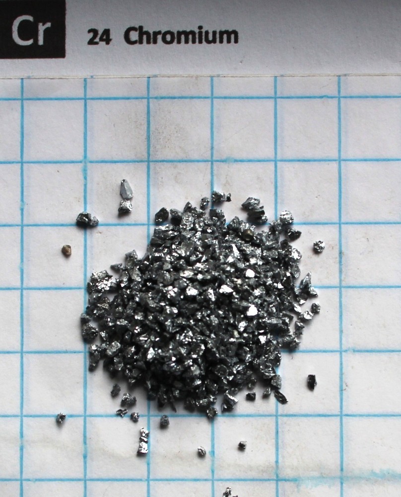10 gram 99.8% Chromium Chrome metal pieces element 24 sample