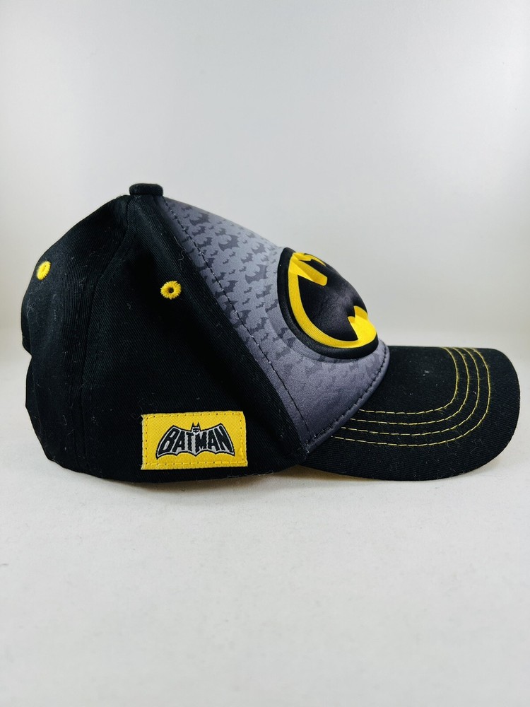 Batman 3D Pop Cap Raised Logo Toddler Adjustable Plastic Snap Closure