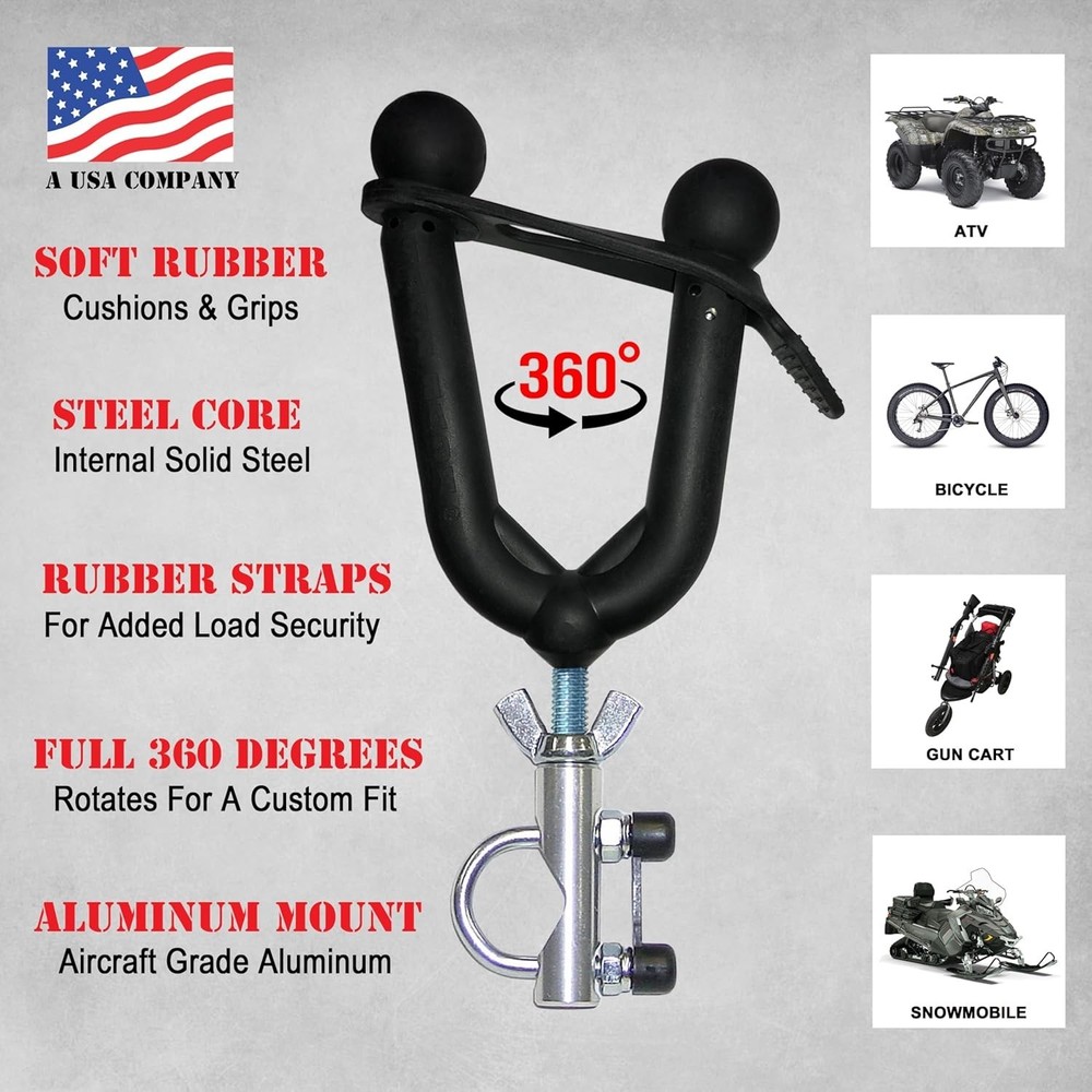 Pack Rack - Gun & Bow Rack for ATVs and Bikes - Model