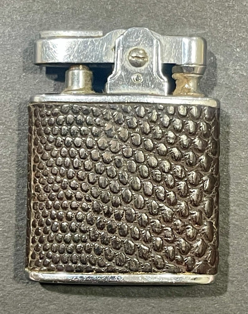 Vintage Ronson Princess Alligator Leather Automatic Lighter