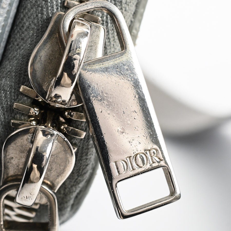 Dior Strap Zip Pouch 2ESBC119DCO_H42E Shoulder Bag / gray mens