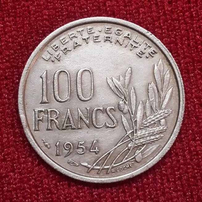 100 francs 1954 Copper-nickel