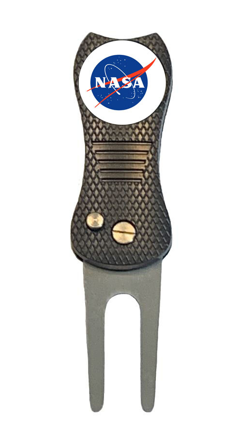 NASA Golf Ball Marker w/ Premium Switchblade Divot Tool