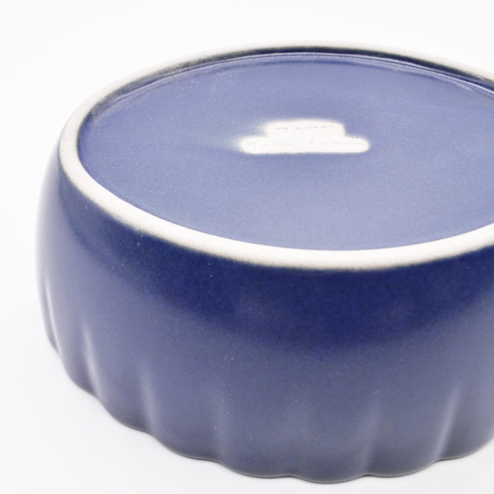 Bowl 390ml Deep Blue Seto Ware Microwave Safe Japan