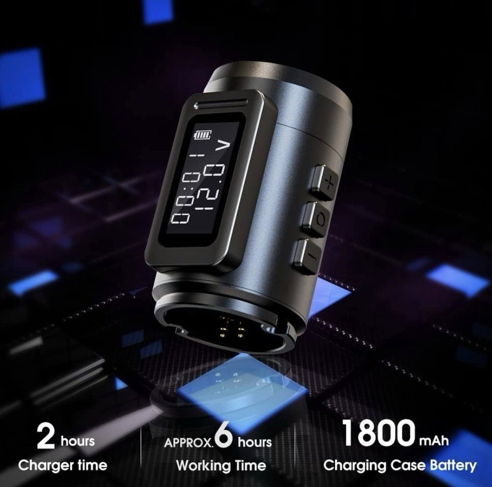 Ambition Mars-U Wireless Tattoo Machine Kit with Adjustable Stroke