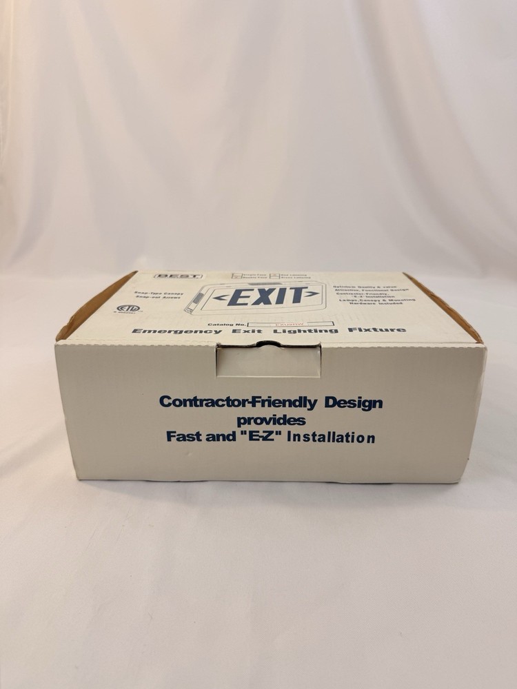 Emergency Exit Lighting Fixture Lamps Canopy & Mounting Hardware Included