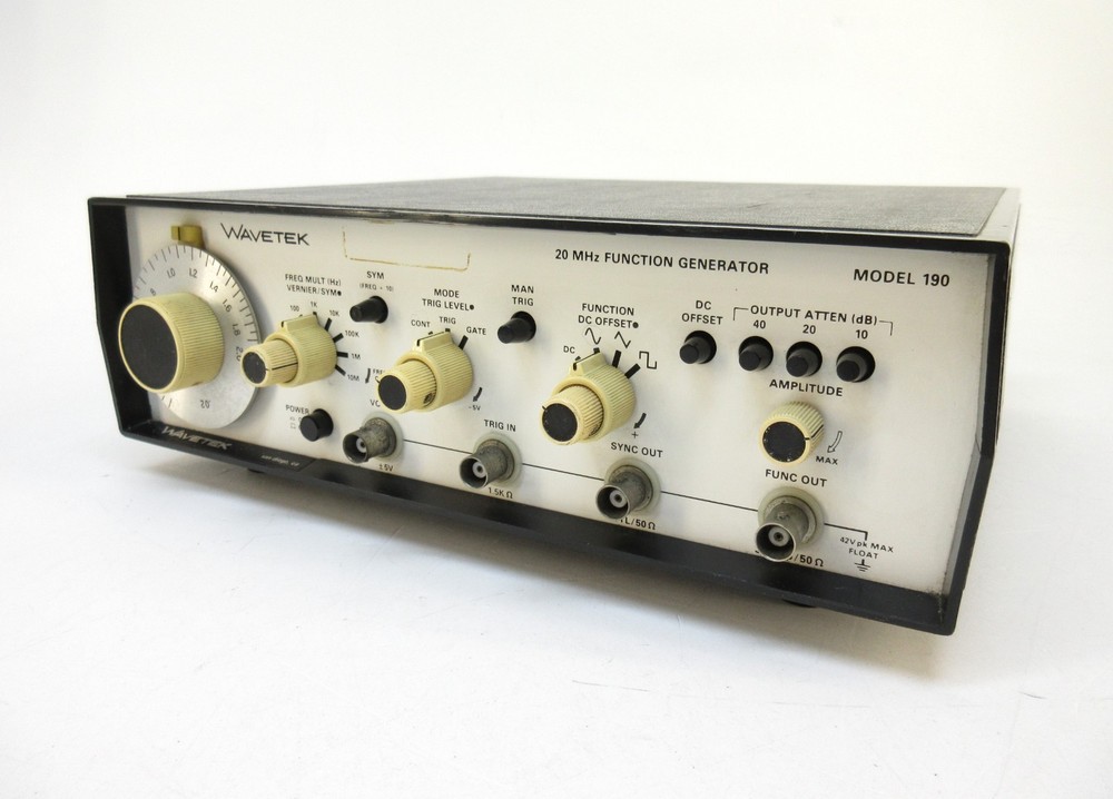 Wavetek 190 Function Generator, 2 MHz to 20 MHz