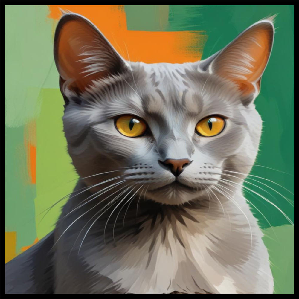 30 Custom Ireland Inspired Cat Art Personalized Address Labels