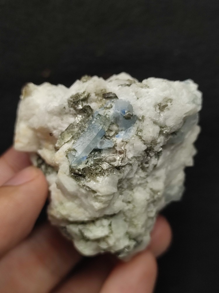 Alkali Beryl Crystal On Matrix With Nice Terminations-Pak.