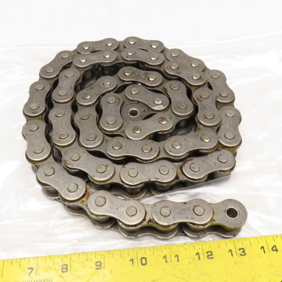 Tsubaki RS80 #80 Single Strand Riveted Roller Chain 5'