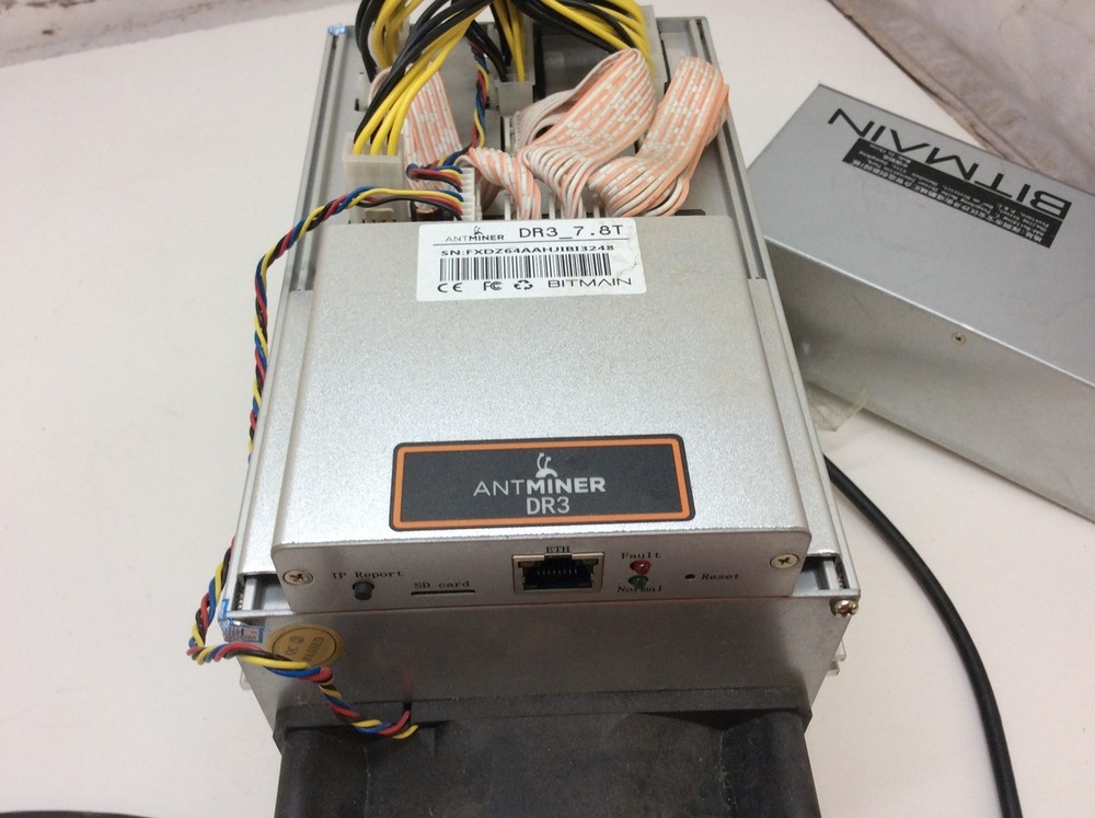 BITCOIN ANTMINER DR3 WORKING WHEN UNPLUGED