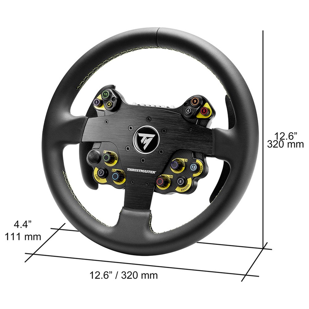 Thrustmaster EVO Racing 32R Leather Wheel Add-On, Black