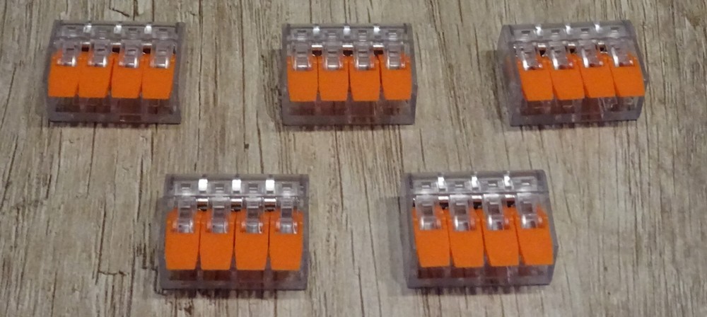 Lever Wire Connectors, Compact Connecting Terminals 5 Pack