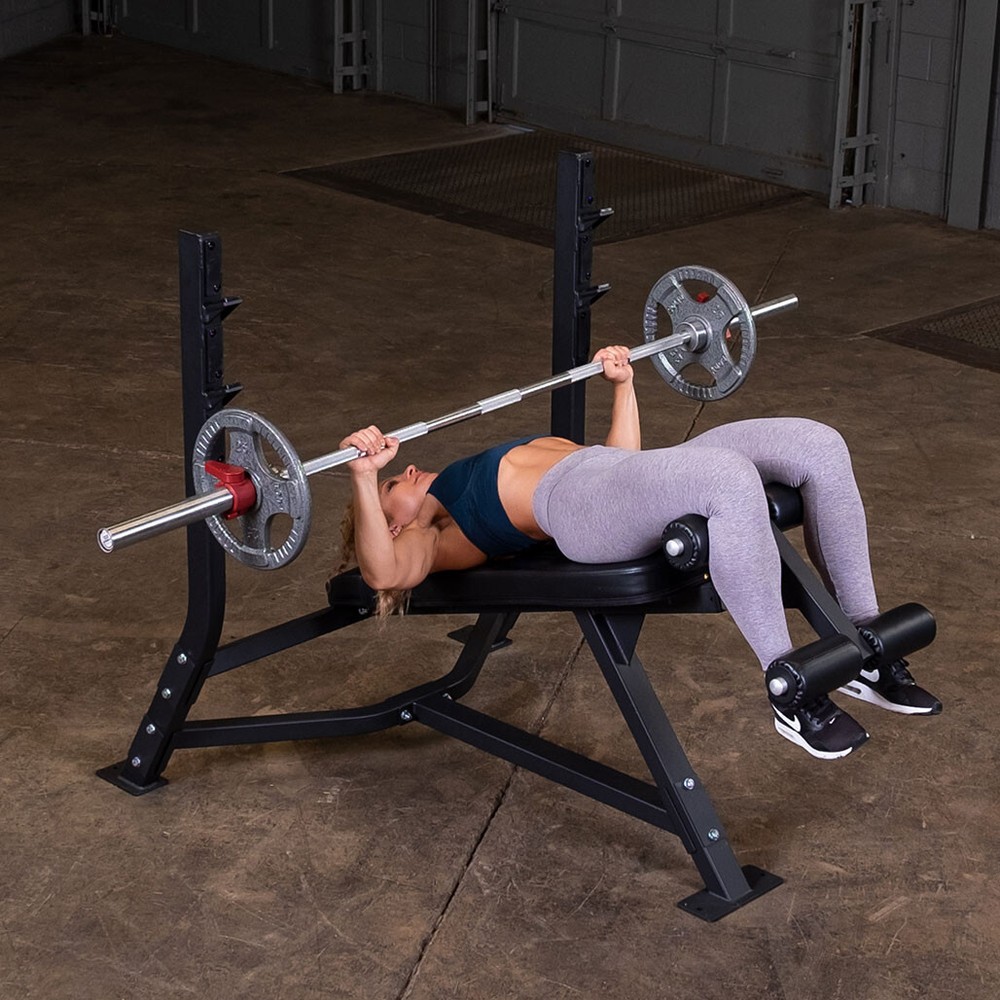 Pro Clubline Fixed Olympic Decline Bench by Body-Solid