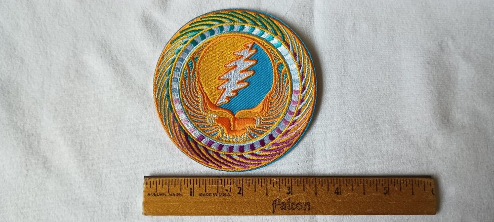 Grateful Dead Sunburst 3.25 Inch Iron On Patch