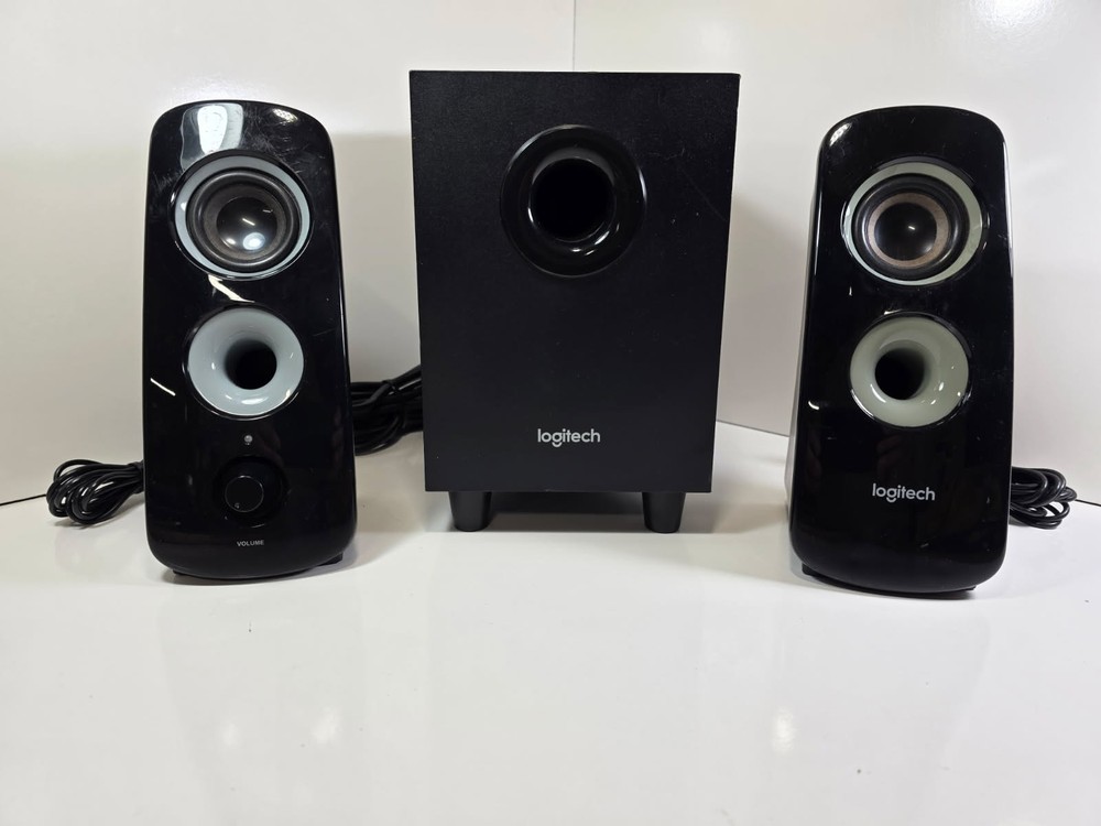 Logitech Speaker System Z323 with Subwoofer, Black, -Fully Tested
