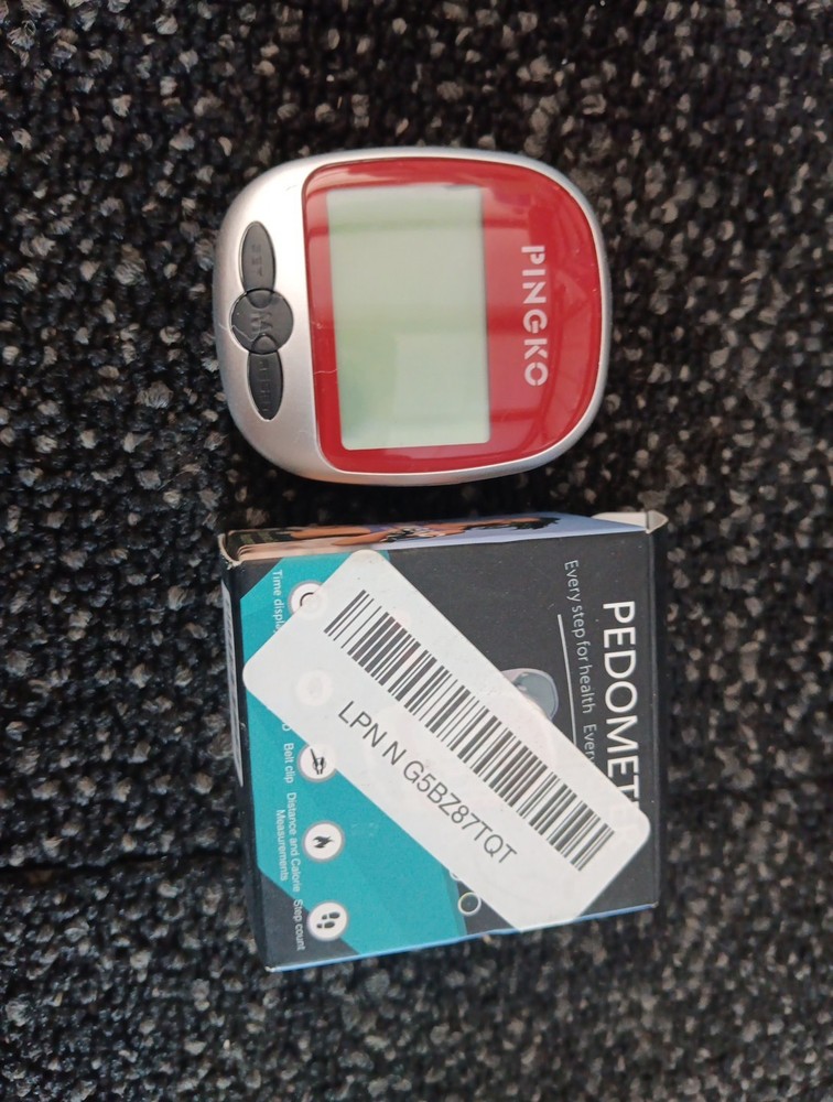 PINGKO Best Pedometer for Walking Accurately Track Steps Multi-Function Porta...