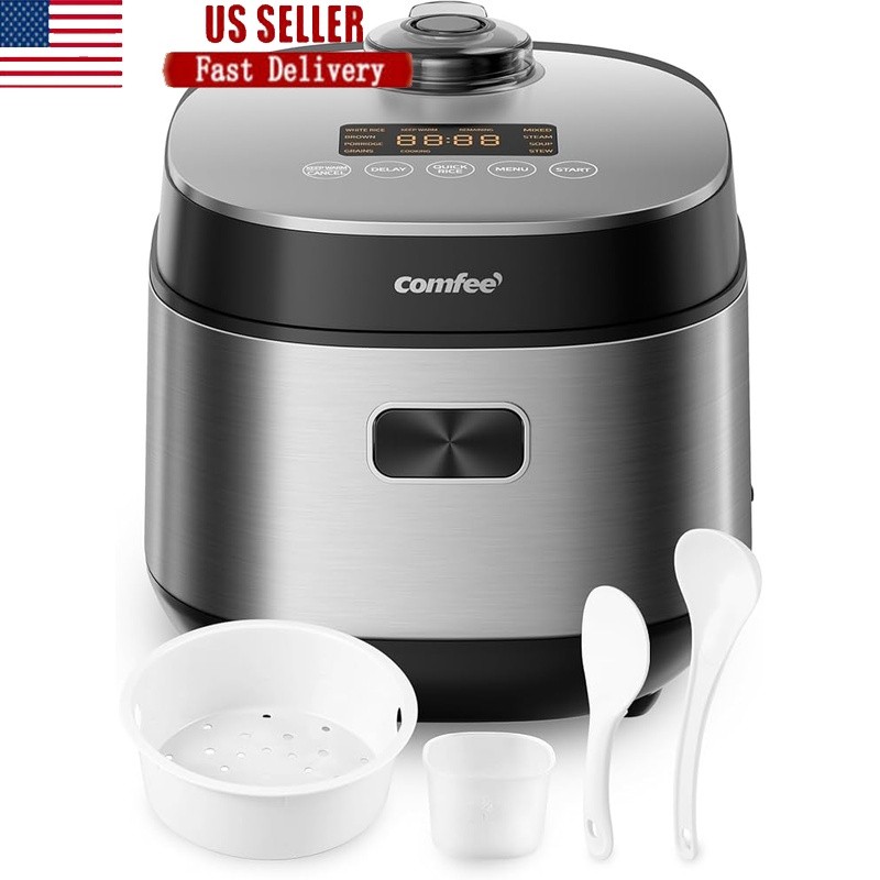 Multi-Function Rice Cooker Fuzzy Logic 9 Cooking Programs Easy Clean Compact New