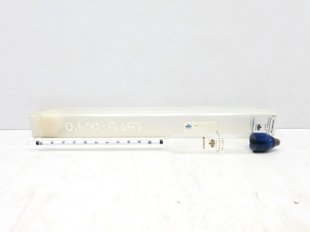 ASTM E100 HYDROMETER GRAVITY RANGE: 0.600 TO 0.650