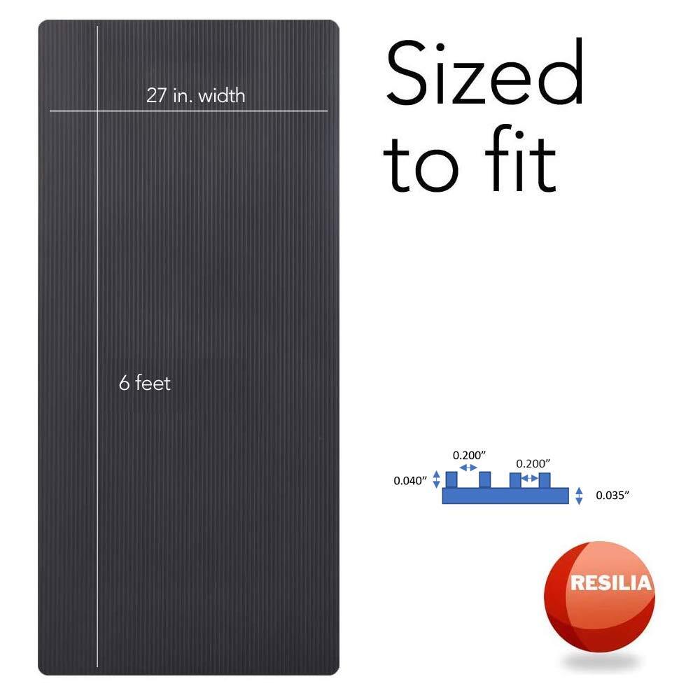 - Black Plastic Floor Runner/Protector - Embossed Wide Rib Pattern 27 Inches ...