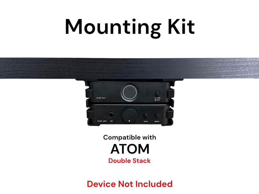Desk Mount Kit for JDS LABS Atom (Double Stack) - Under Desk Mount Brackets