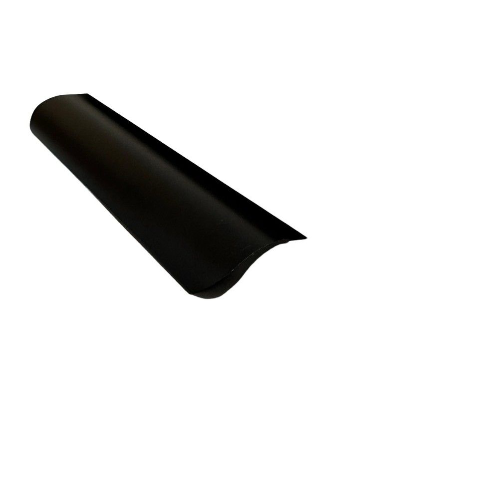 Matte Black Finger Edge Pull 6" Kitchen Cabinet Door Handle Back Mount Drawer