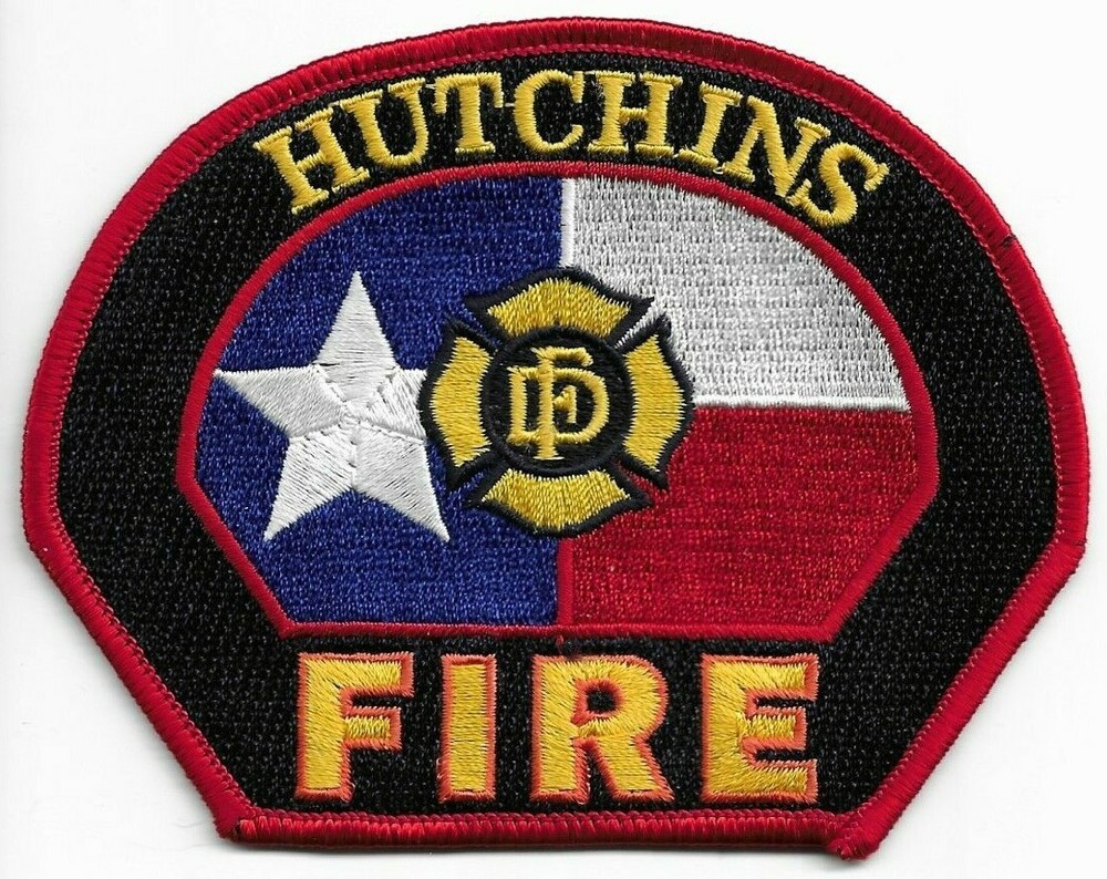 Hutchins  Fire, Texas (4.5" x 3.5" size) fire patch