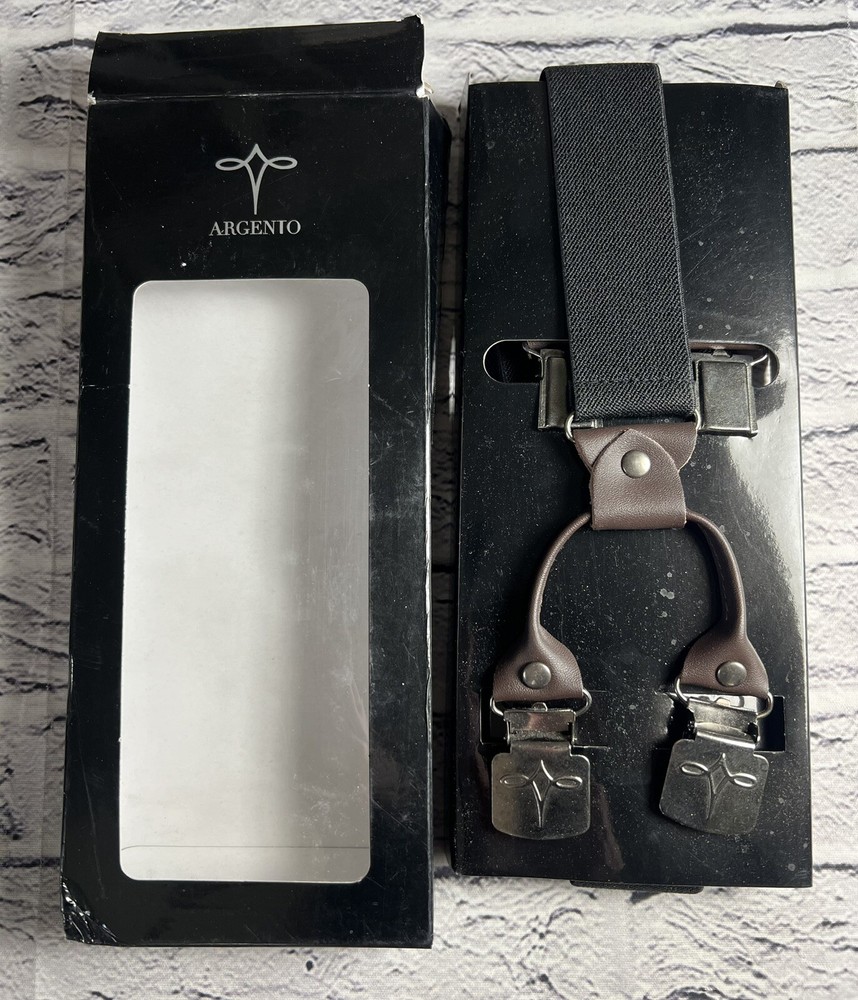 New Argento Black Suspenders